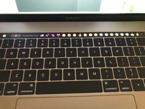 Touch Bar with emojis
